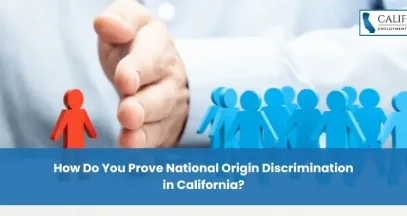 How Do You Prove National Origin Discrimination in California?